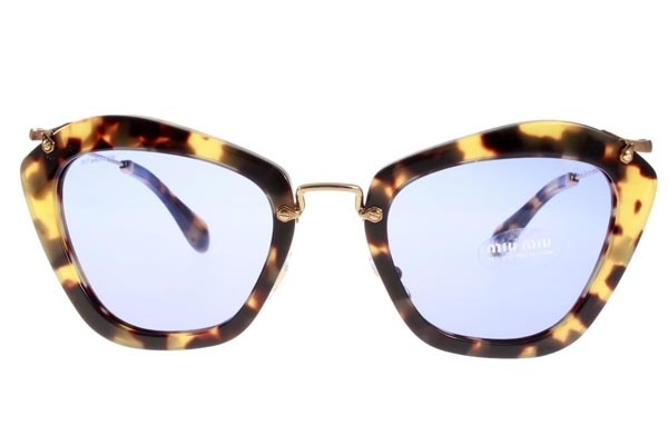 【MIU MIU】SMU10N 7S00A2 Noir復古貓眼太陽眼鏡 #眾女星熱愛經典款