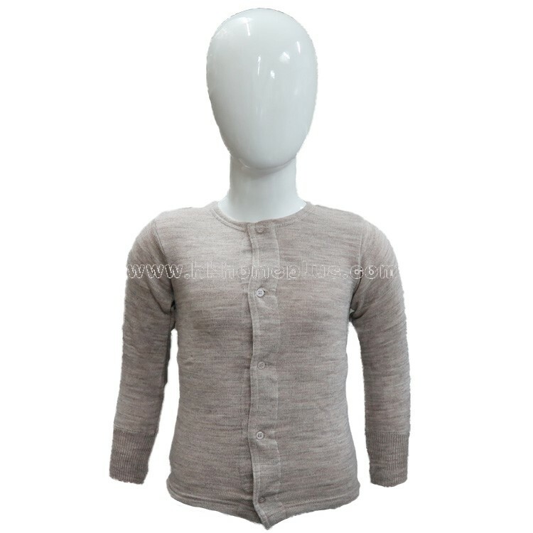 百艷牌: 嬰幼兒混毛開鈕長袖毛衣 (2-14碼)