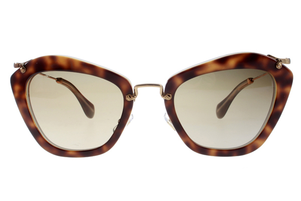 【MIU MIU】SMU10N HAH1X1 Noir復古貓眼太陽眼鏡 眾女星熱愛經典款