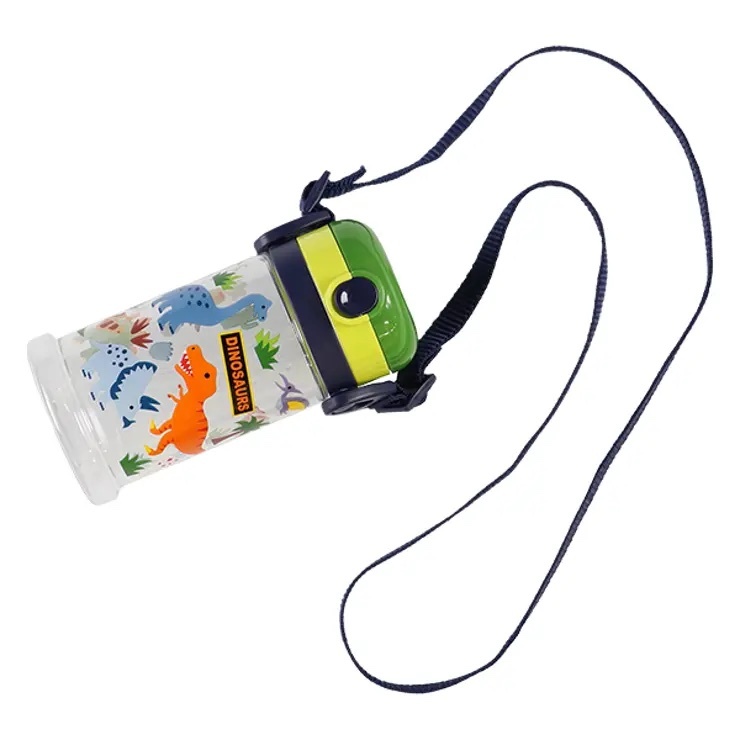 日本 SKATER 學習吸管杯(370ml) 恐龍