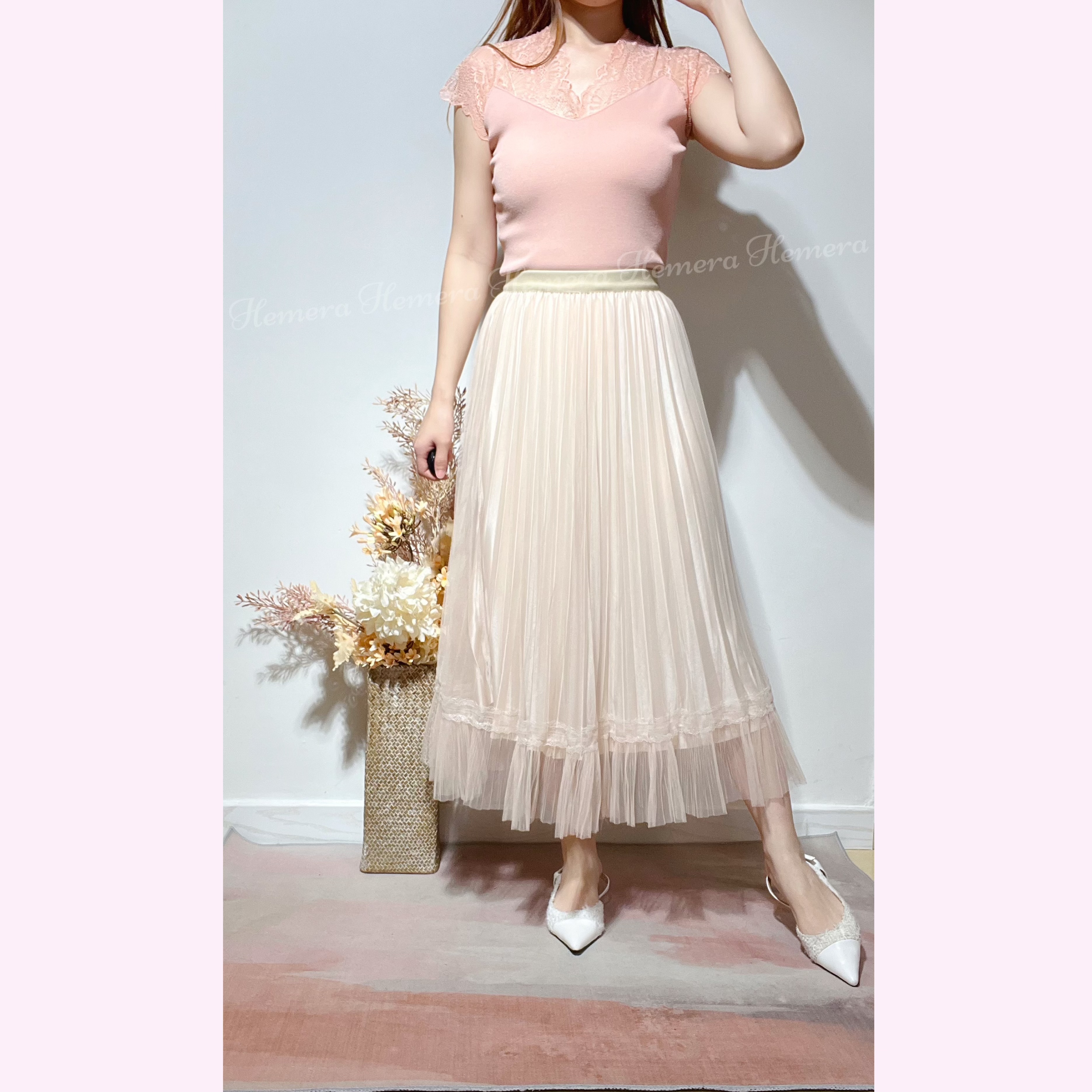 In stock:  Lace Skirt SK030205BG