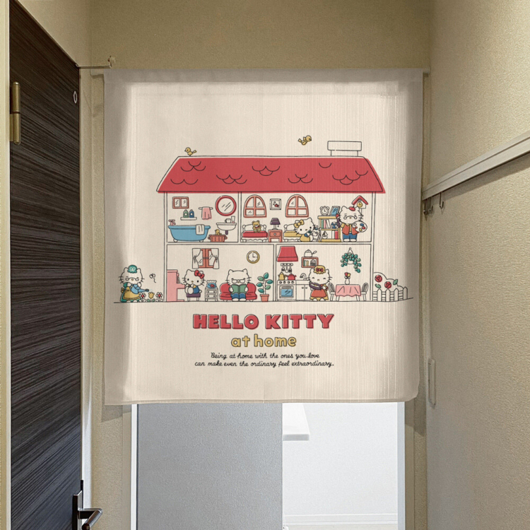 Sanrio Hello Kitty 短門簾 85×90cm 在家中 #CM22SD-97523