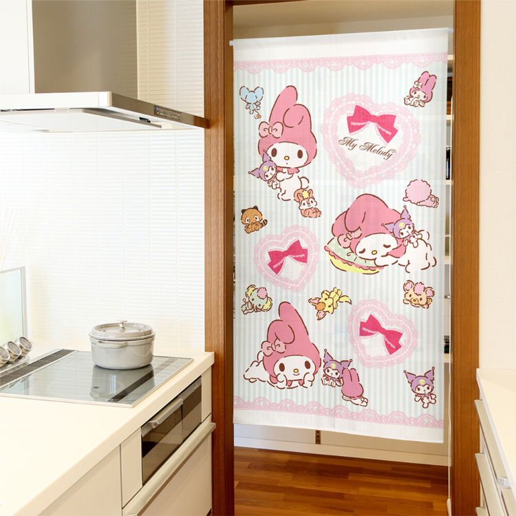 Sanrio My Melody Kuromi 門簾 85 x 150 cm 毛公仔 #CM22D-97500
