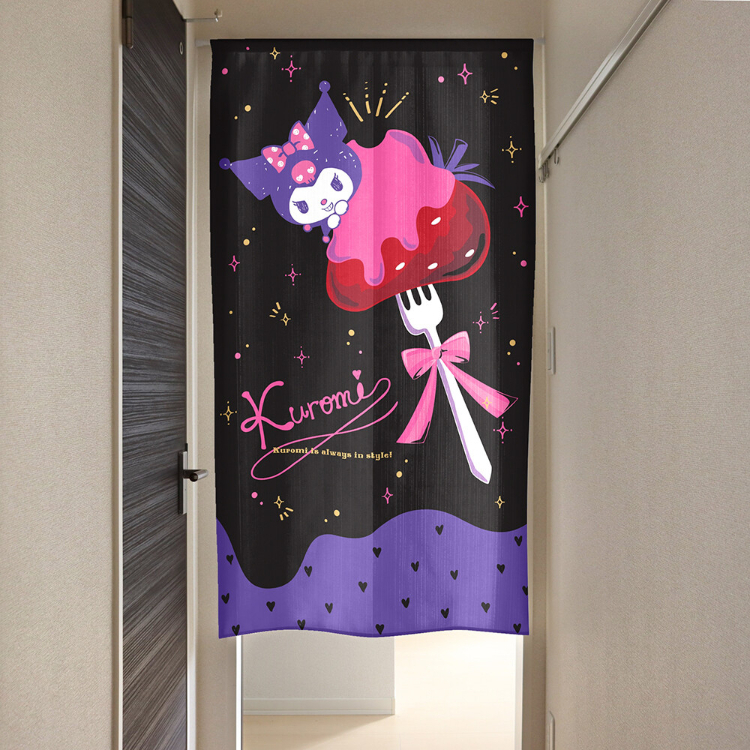 Sanrio Kuromi 門簾 85 x 150 cm 草莓 #CM22D-97503