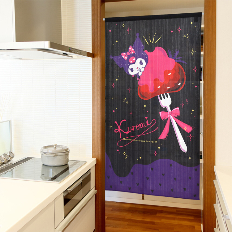 Sanrio Kuromi 門簾 85 x 150 cm 草莓 #CM22D-97503