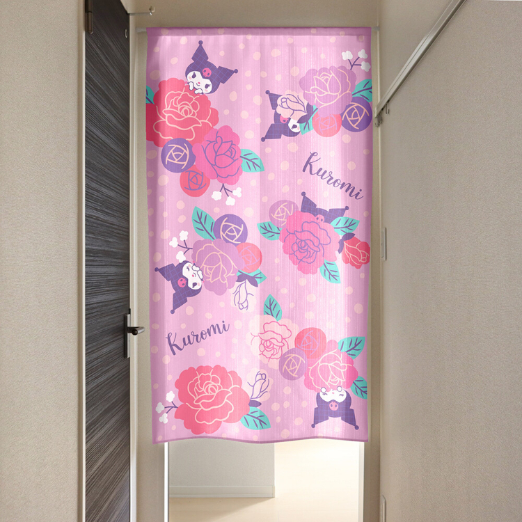 Sanrio Kuromi 門簾 85 x 150 cm 北歐之花 #CM22D-97504