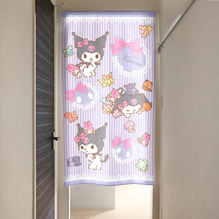 Sanrio Kuromi 門簾 85 x 150 cm 毛公仔 #CM22D-97505