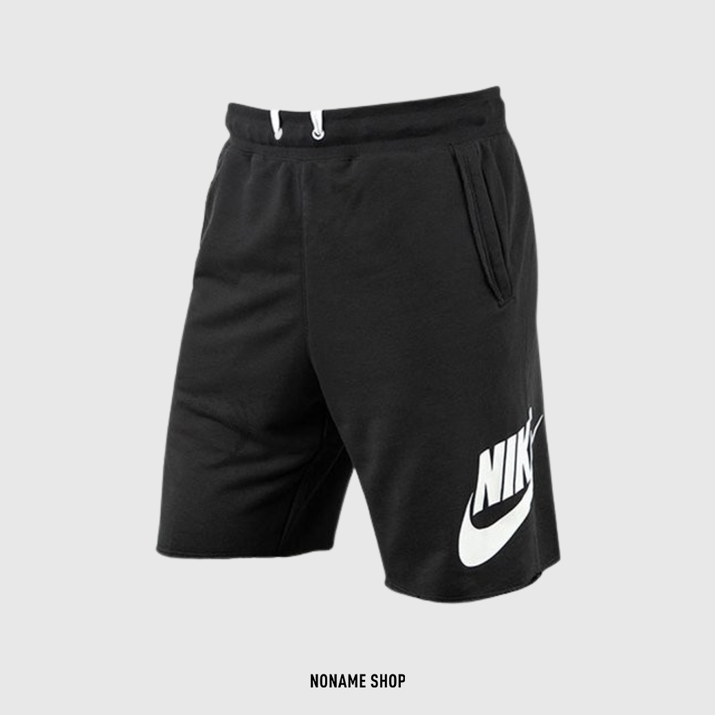 NIKE NSW 字勾 Logo 棉短褲 短褲 棉褲  環保材質 黑