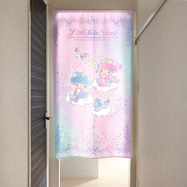 Sanrio Little Twin Stars 門簾 85 x 150 cm 獨角獸 #CM22D-97506