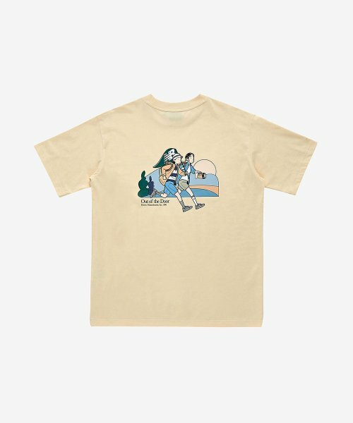 NEW BALANCE UNI Ivy 男女 背包客 卡通圖案 短袖 短T 黃 NBNEC2L303_30