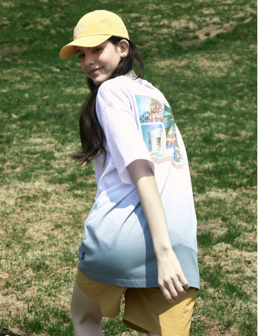 NATIONAL GEOGRAPHIC 邁阿密海灘 夏季短袖 漸層