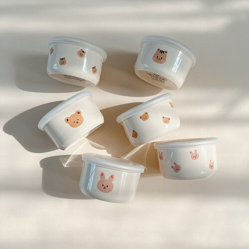 Dot to Dot X Blue Mama 圓圓臉陶瓷碗