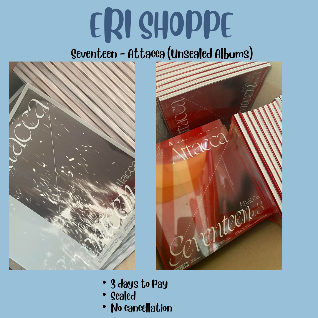 [ONHAND] Seventeen - Attacca (Op1, Op2, Op3) Unsealed Albums