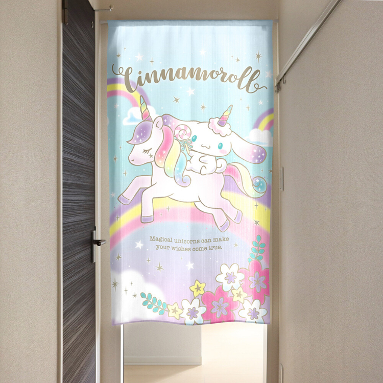 Sanrio 玉桂狗 門簾 85 x 150 cm 彩虹獨角獸 #CM22D-97511