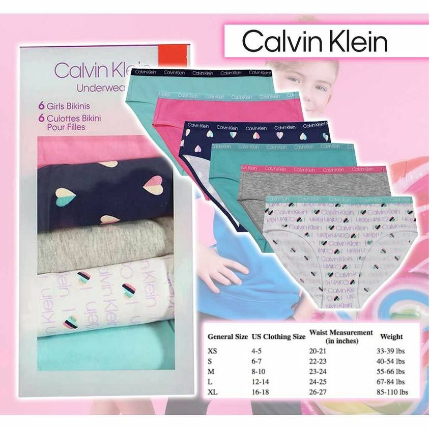 (現貨) Calvin Klein女童內褲(六條)✨