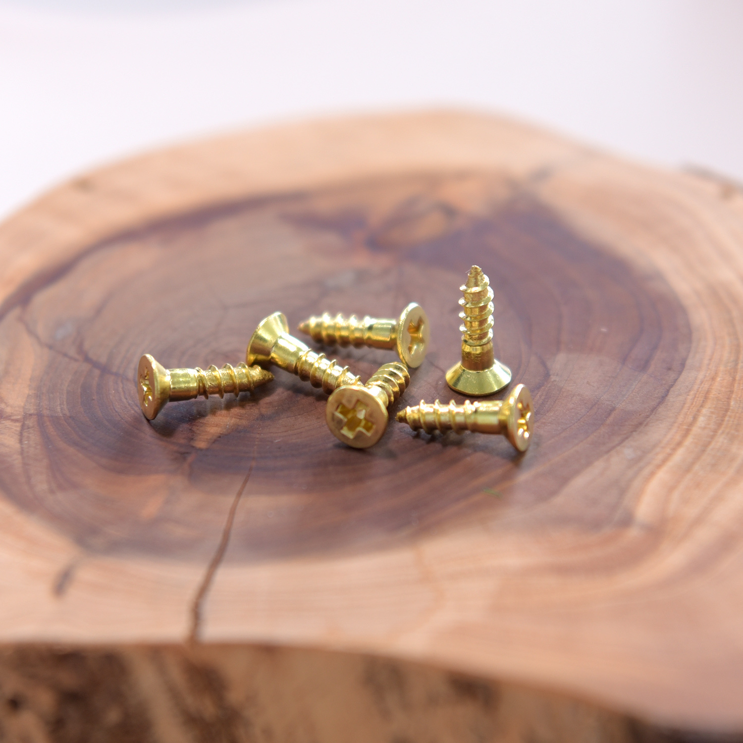 日本進口 渡邊商店 #24-10 木螺絲 黃銅平頭 2.4x10(100pcs)