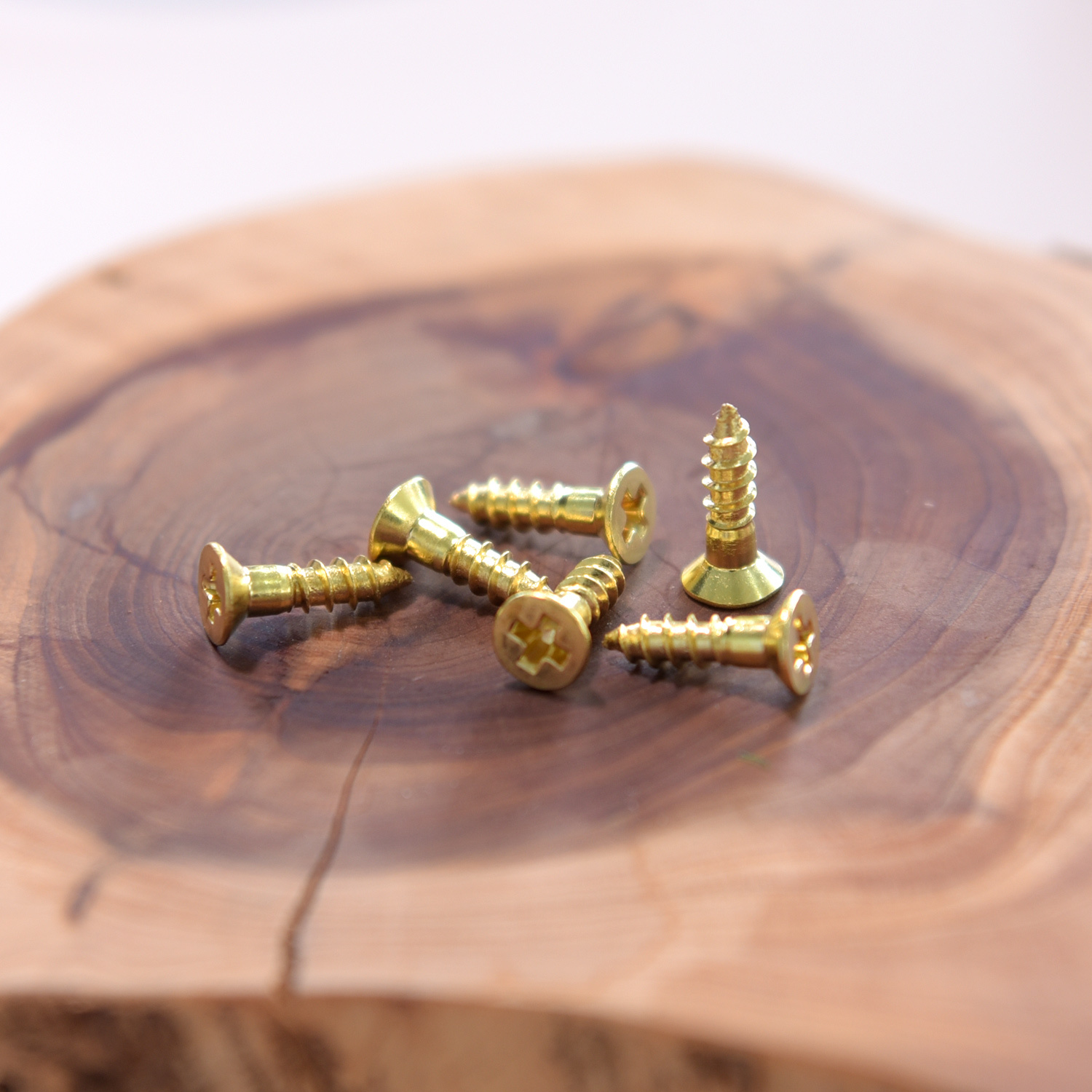 日本進口 渡邊商店 #24-13 木螺絲 黃銅平頭 2.4x13(100pcs)