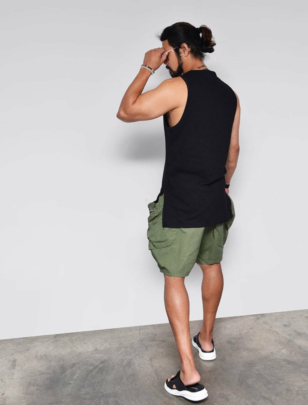 圓弧剪裁切角層疊式背心