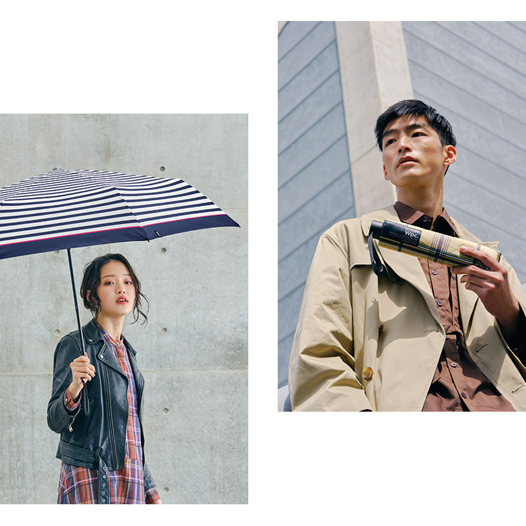 日本 Wpc. 耐強風晴雨兼用縮骨遮