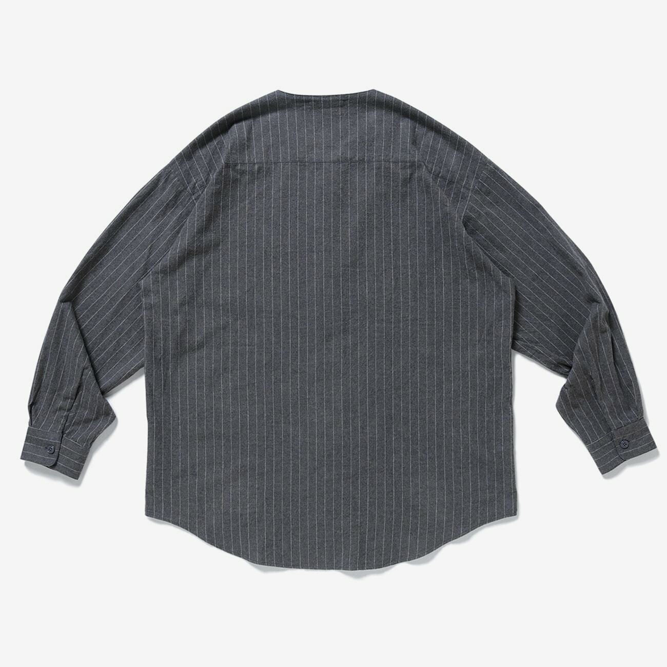 [現貨] WTAPS LEAGUE / LS / COTTON. FLANNEL. STRIPE GREY