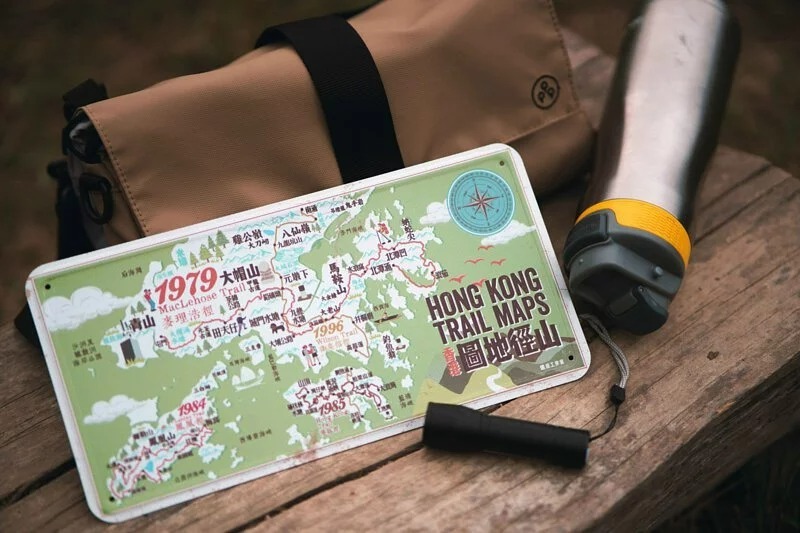 鐵皮工作室 - 香港山徑地圖 《鐵牌製品》｜100%鋁材｜紀錄本地人事物｜香港設計