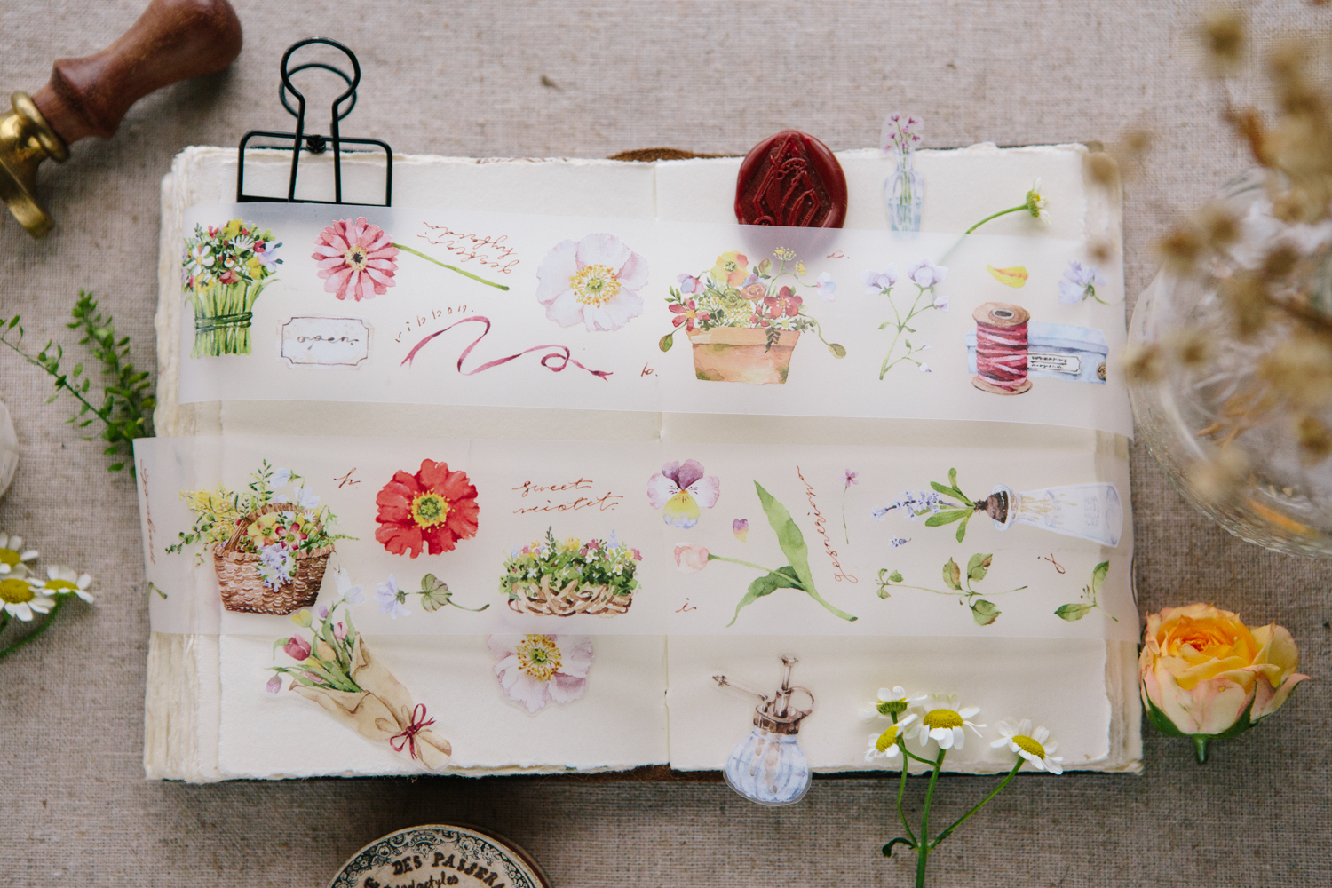 花屋的門廳 PET膠帶｜OURS森林好朋友