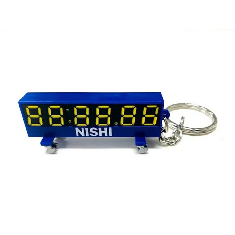 日本 NISHI Q版田徑電子計時顯示板匙扣 田徑匙扣