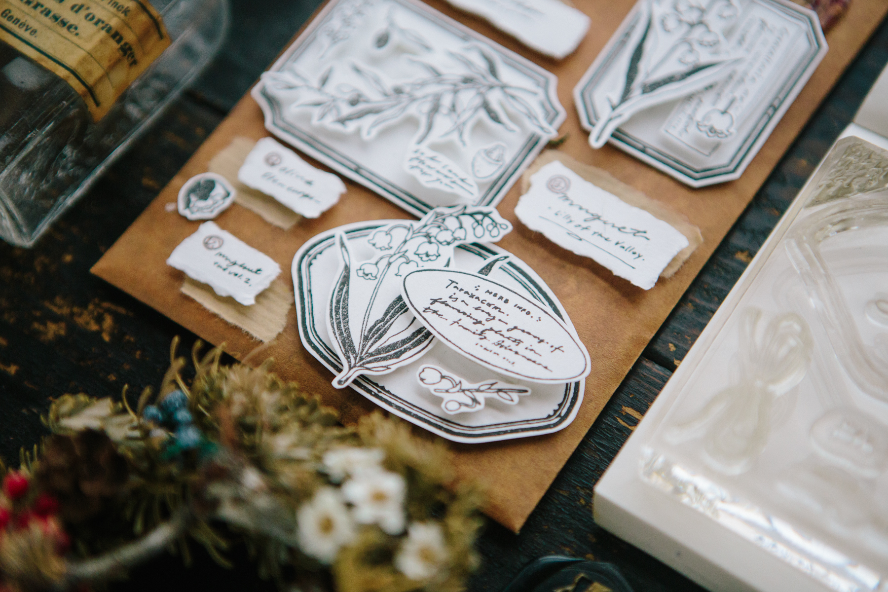 古典畫框 水晶印章組｜OURS森林好朋友