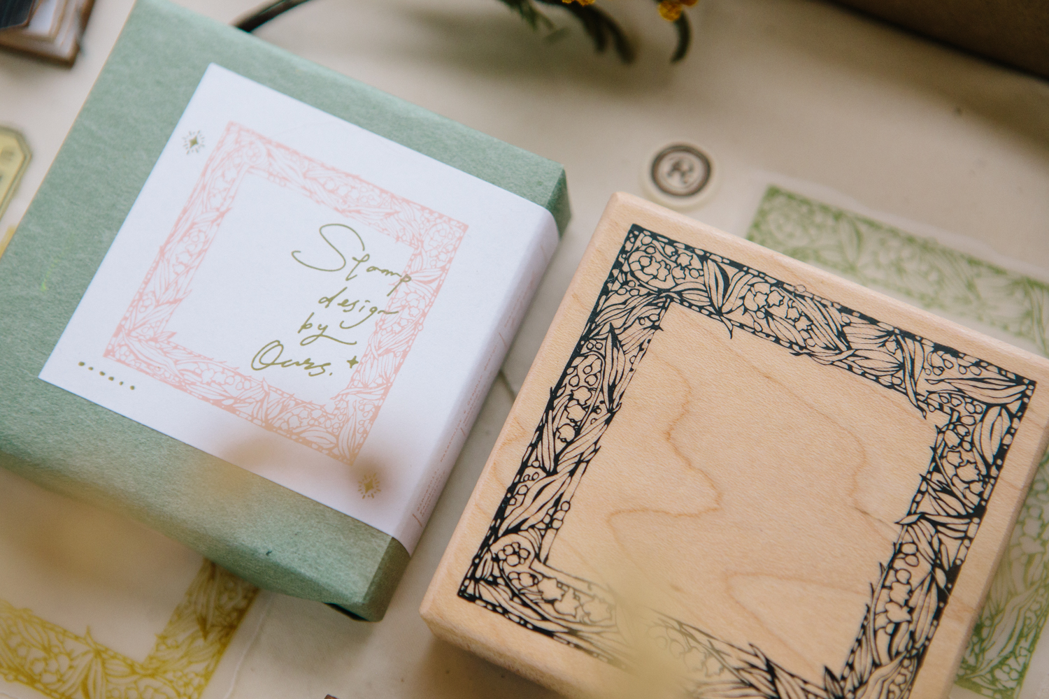 鈴蘭方框 楓木印章｜OURS森林好朋友