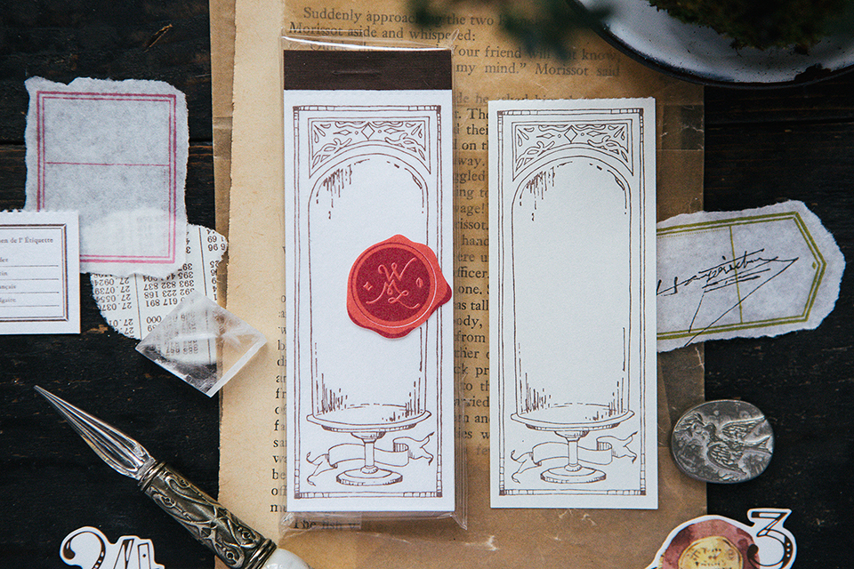 古典玻璃罩 活版便箋本｜OURS森林好朋友