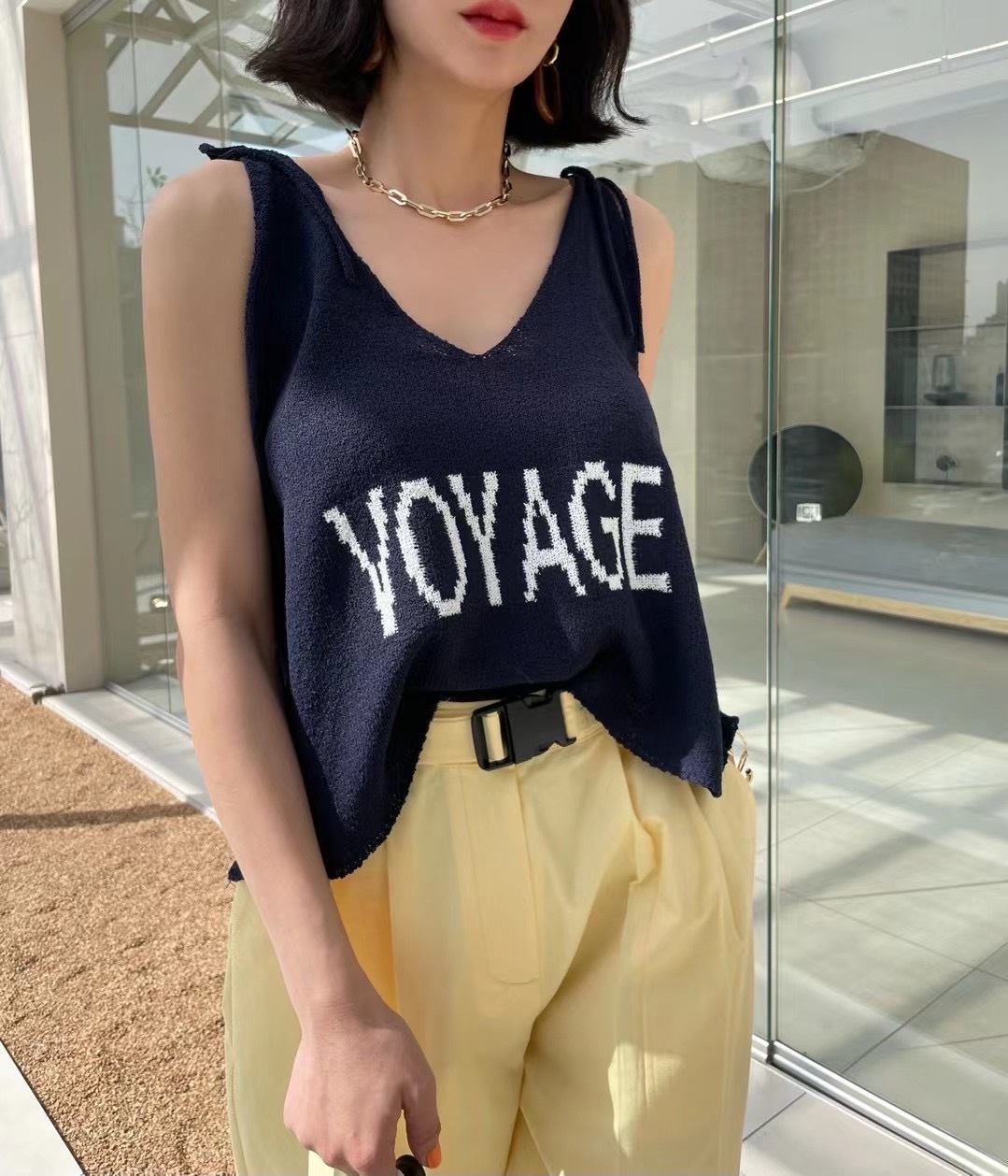 [S14] 吊帶大U Voyage背心