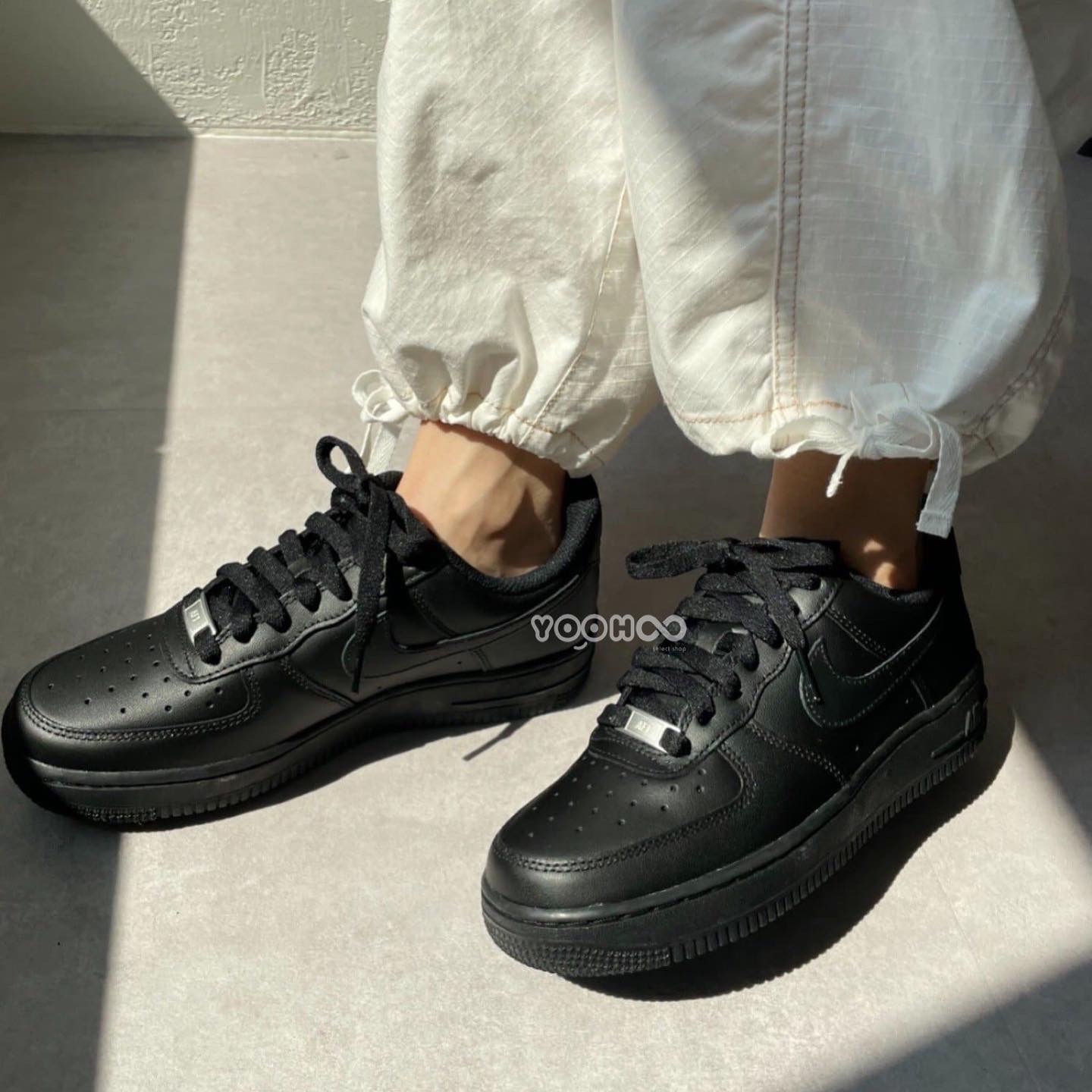 現貨┃女鞋 NIKE AIR FORCE 1 LOW AF1 全黑 經典款