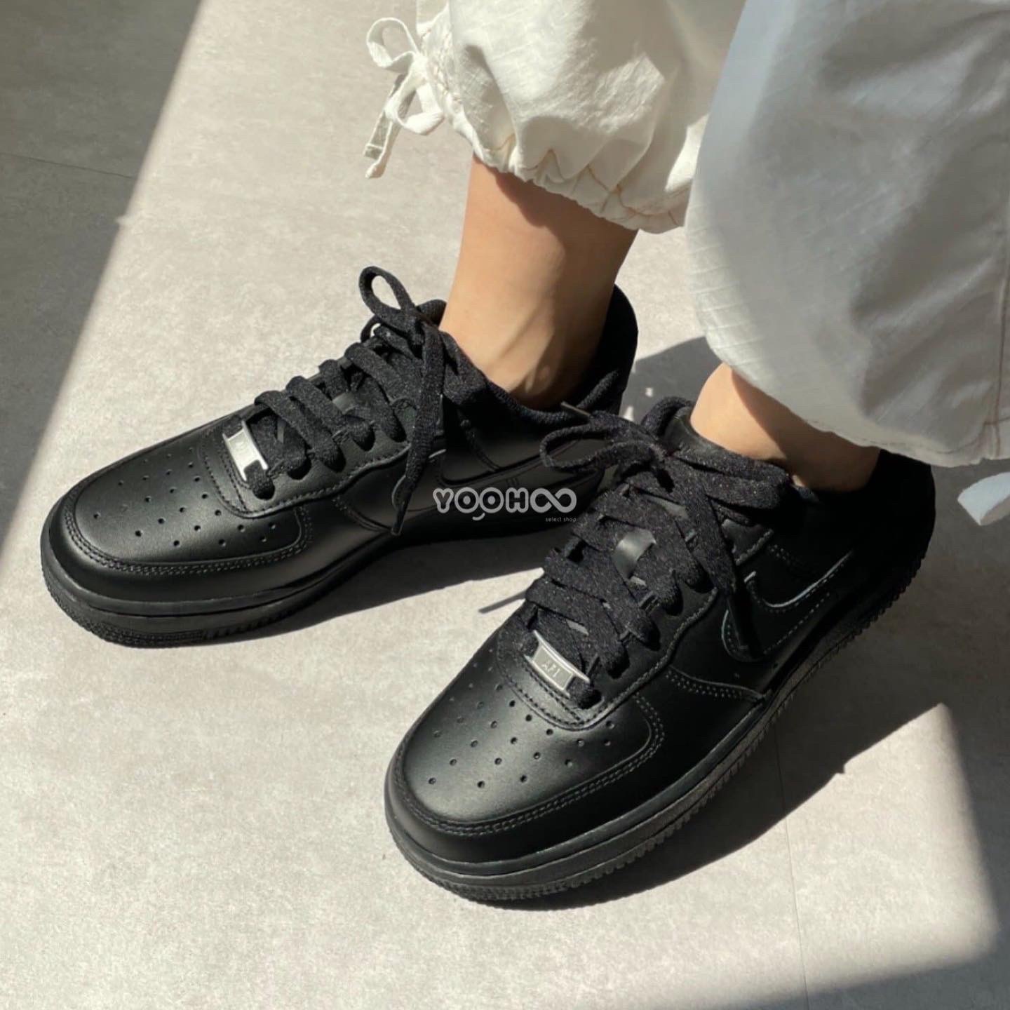 現貨┃女鞋 NIKE AIR FORCE 1 LOW AF1 全黑 經典款