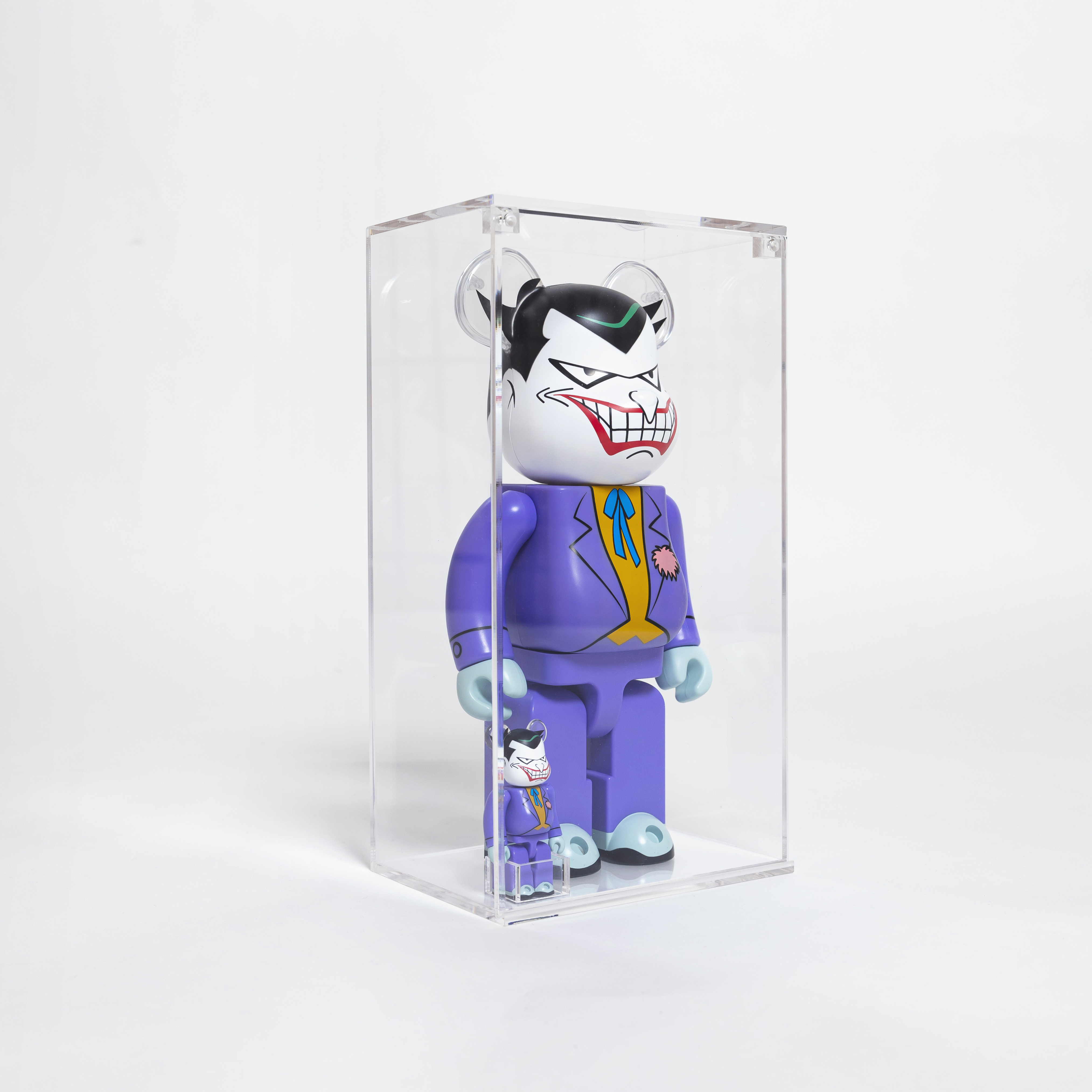 BE@RBRICK 400%+100% 專用 壓克力展示盒 磁吸門板 軌道式設計