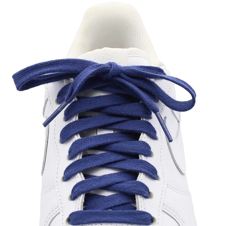 【ROPE LACE Supply】 Flat 100% Cotton Shoe Laces Indigo
