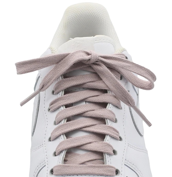 【ROPE LACE Supply】 Flat 100% Cotton Shoe Laces Mauve