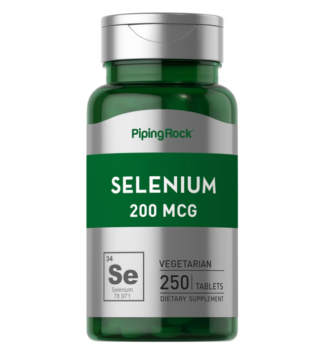 【Piping Rock 】 現貨 Selenium 硒 200mcg 250顆