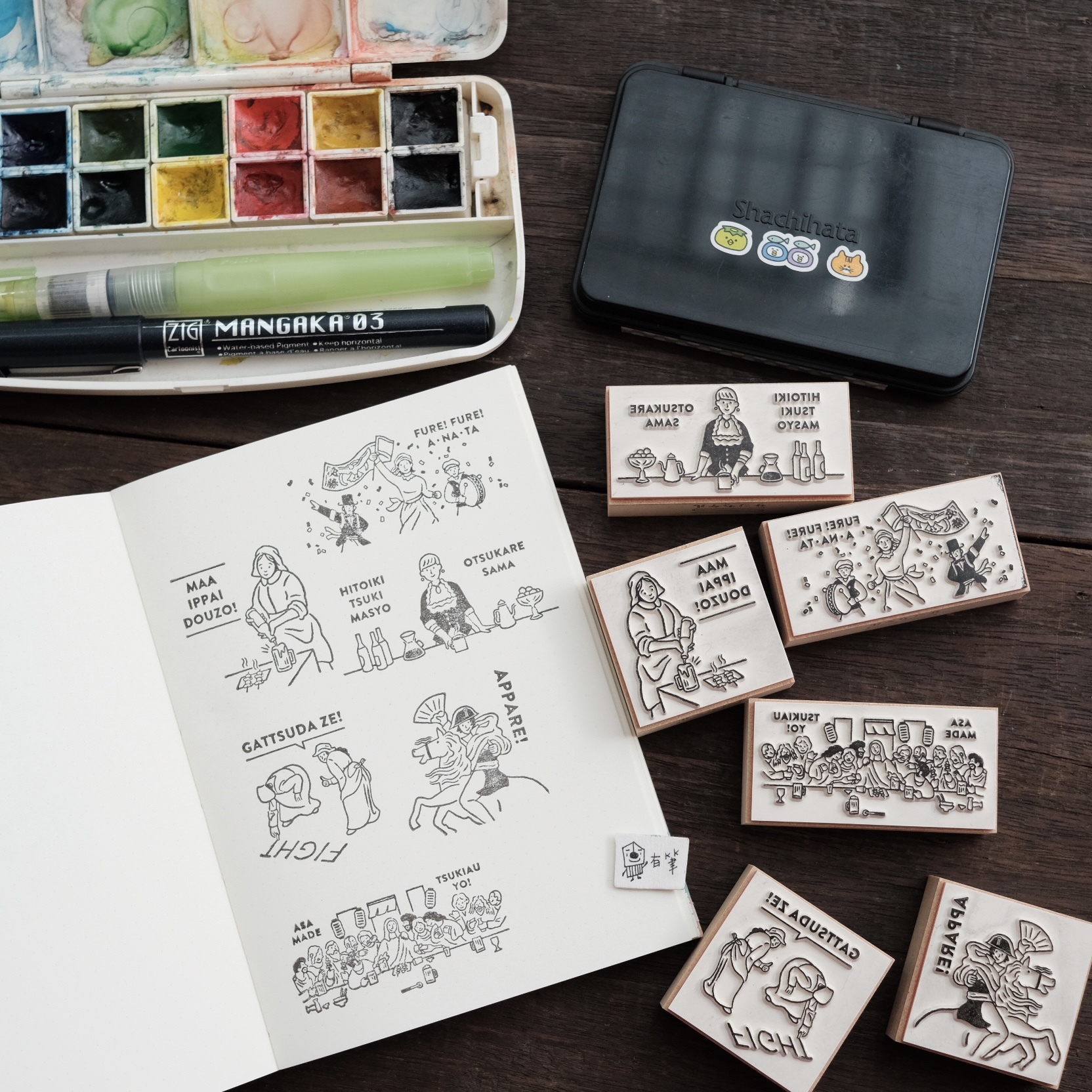 MUSEUM 名畫系列印章｜SANBY 日本