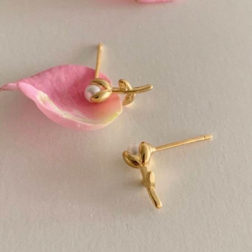 18K-Tulip earrings