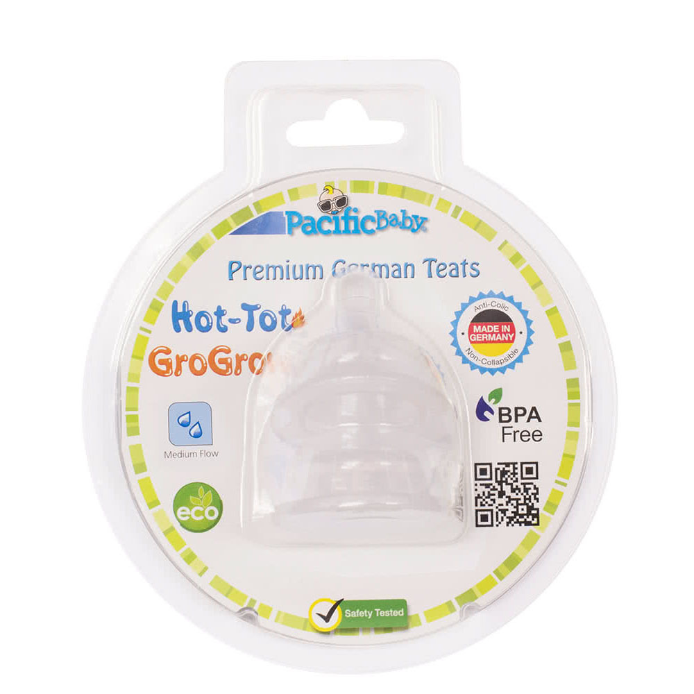 Pacific Baby 美國- 寬口徑防漏防脹氣奶嘴2入組 S