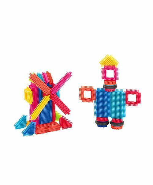 美國 B.Toys Battat系列 BB鬃毛積木(36pcs)