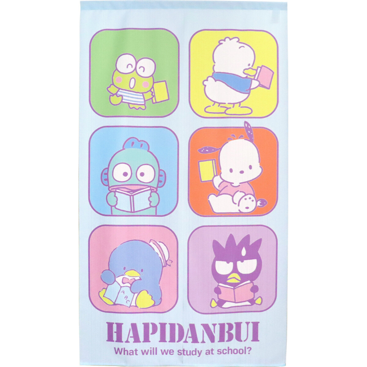 Sanrio Hapidanbui 門簾 85 x 150 cm 學習 #CM22D-97518