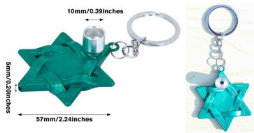 Hexagonal Metal Pipe 六角形鑰匙圈煙斗