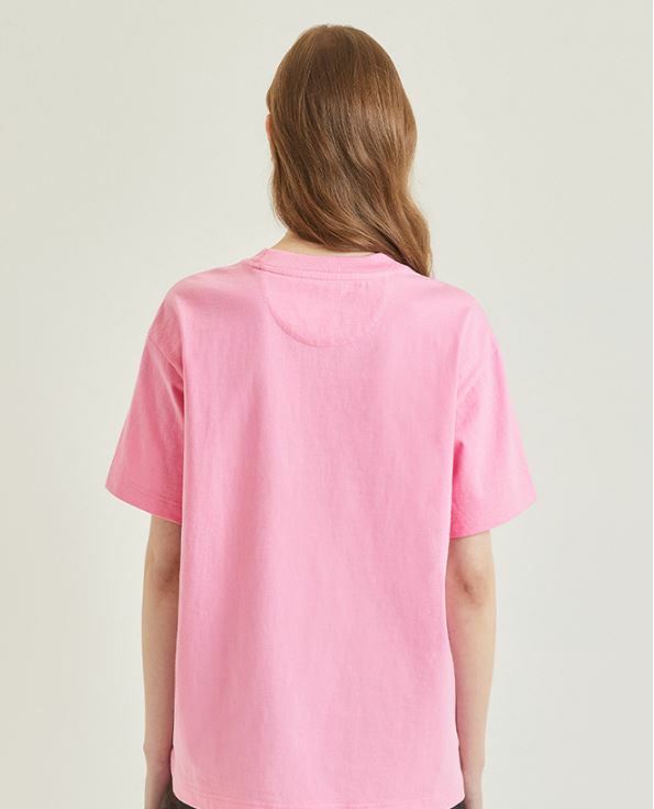 NEW BALANCE X SNOOPY 史努比 來打網球 卡通圖案 口袋短袖 粉紅 NBNEC2L013_25