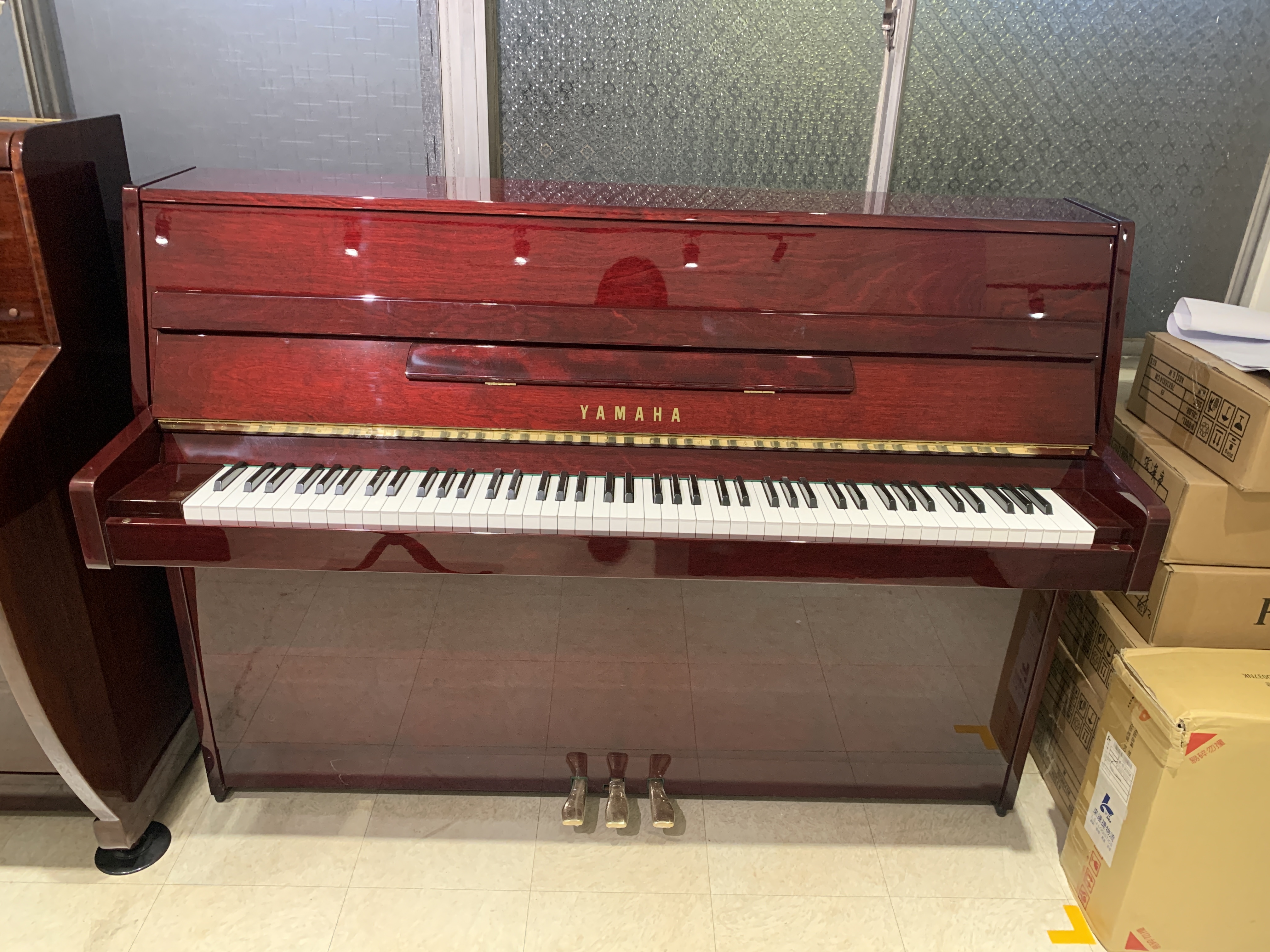 （已售出）嚴選好琴 山葉 YAMAHA-C108  日本原裝 歐式紅木小鋼琴 二手鋼琴 中古鋼琴