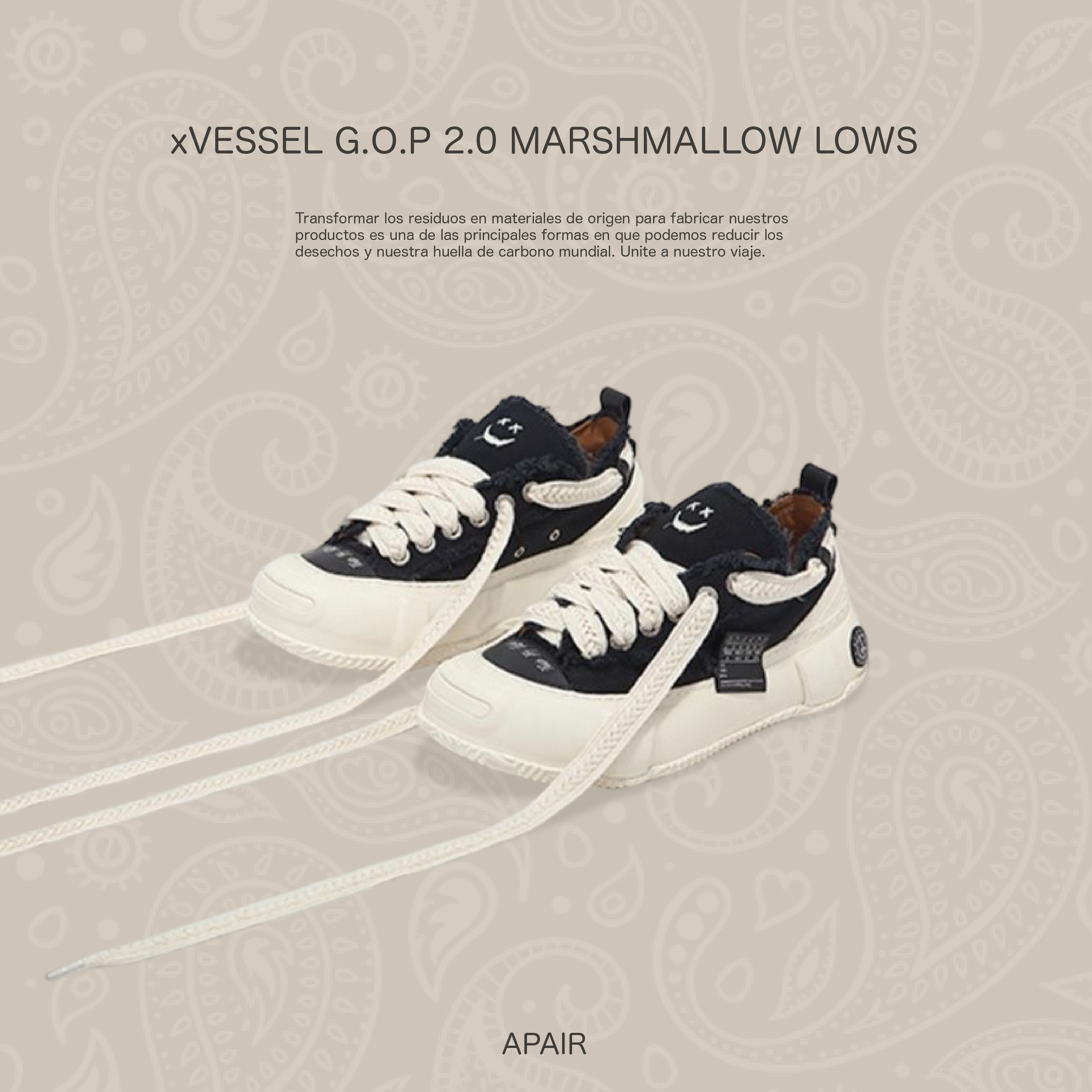 【APAIR】預購xvessel G.O.P 2.0 MARSHMALLOW LOWS BLACK