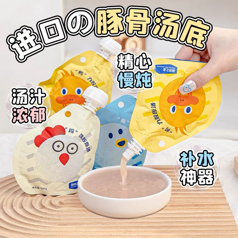 海洋之星 豚骨胶原汤底（鸡，鱼，鸭）100g