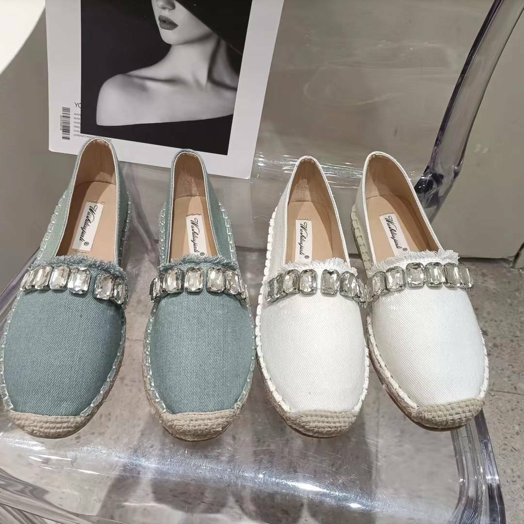 牛仔寶石漁夫鞋