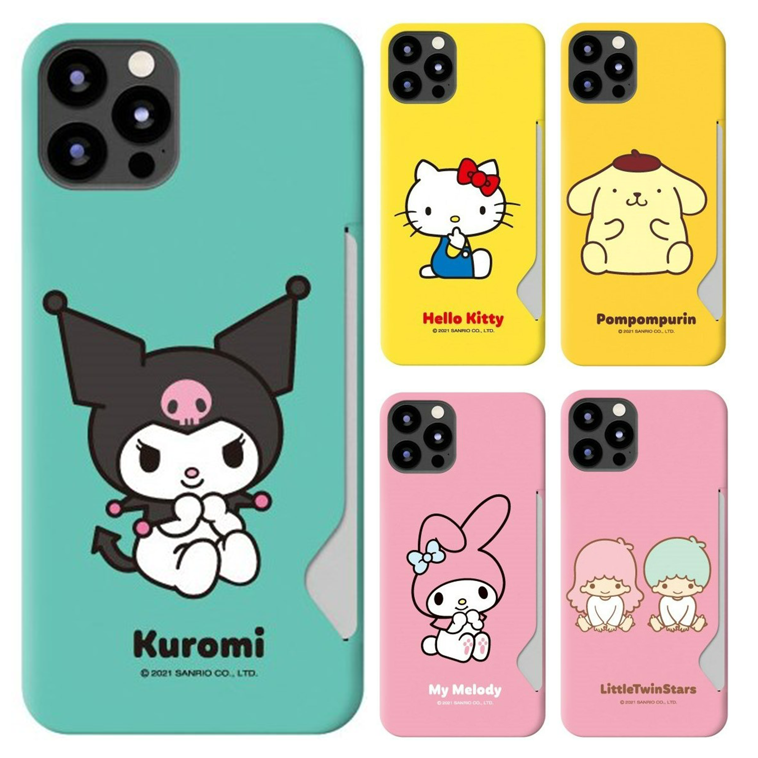 Sanrio - Card Hard Case - 貼身卡槽手機保護硬殼 TY