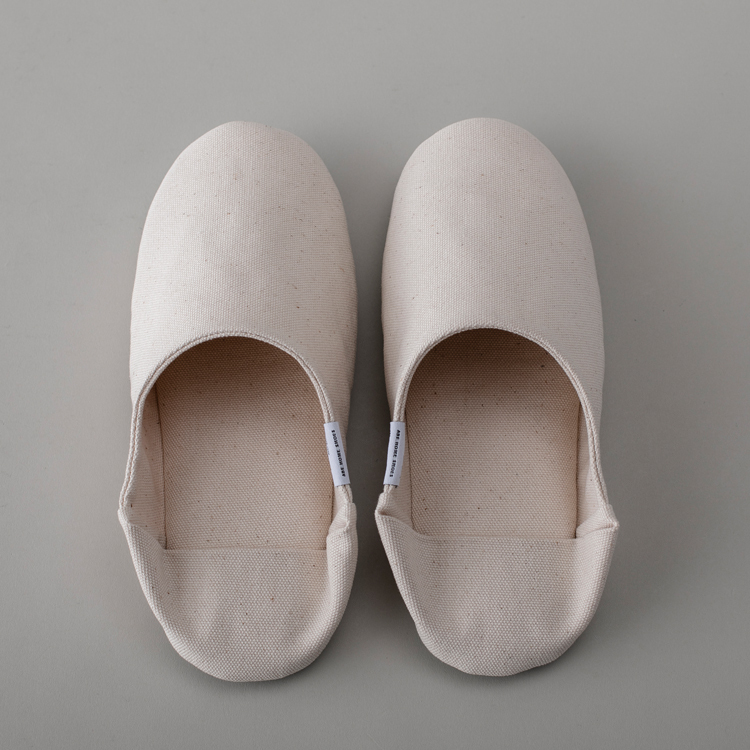 ABE阿部產業 室內帆布拖鞋 棉麻原色